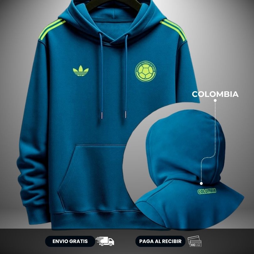 BUZO COLOMBIA VISITANTE - LOGO BORDADO