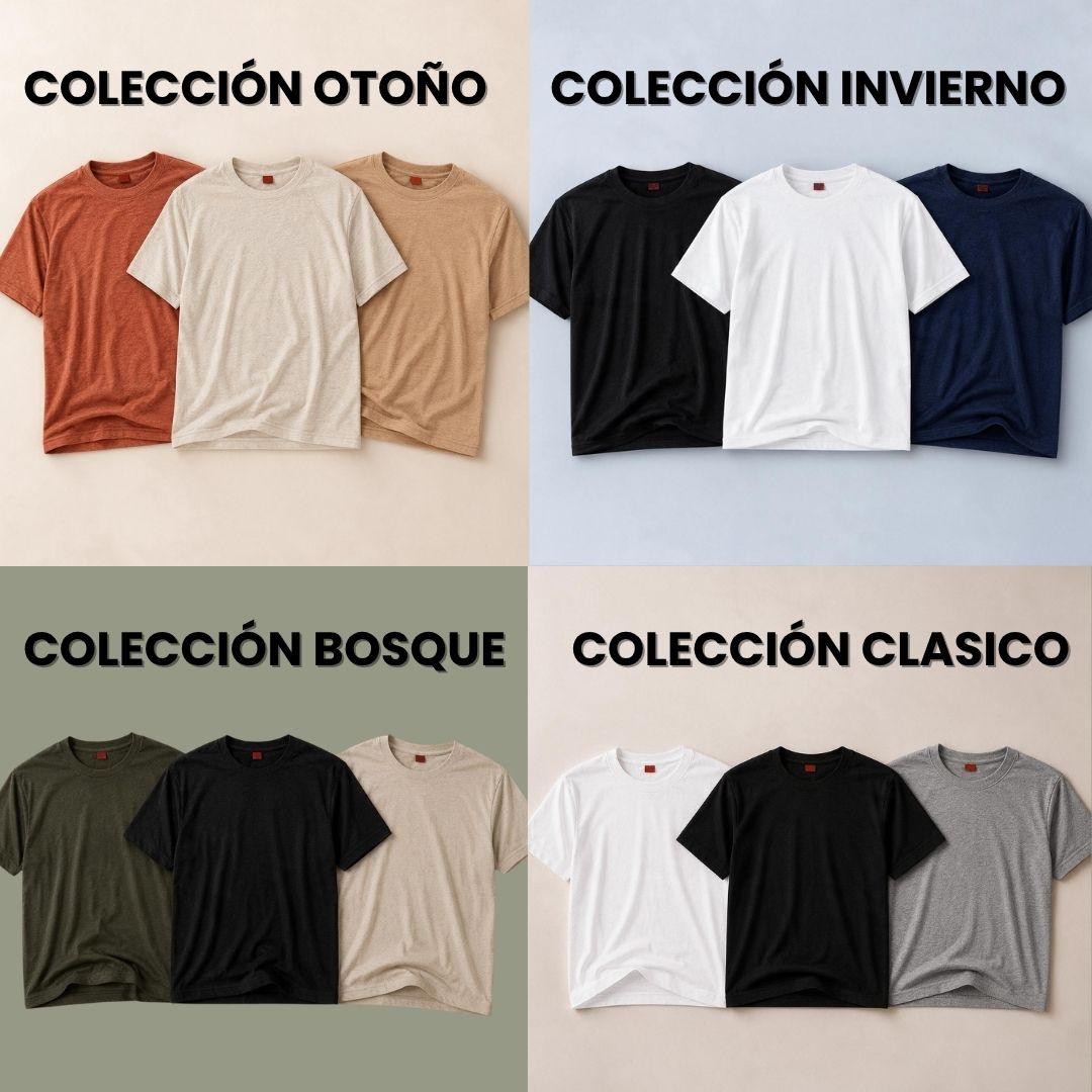 COLECCIÓN TRIO CAMISETAS