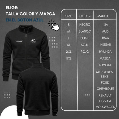 BUZO CUELLO ALTO BORDADO RACING CAR