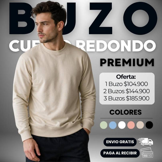 BUZO CUELLO REDONDO PREMIUM