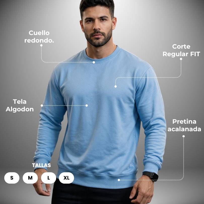 BUZO CUELLO REDONDO PREMIUM