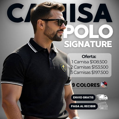 CAMISA POLO SIGNATURE